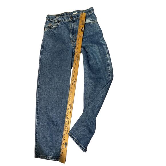 Vintage 550 Orange Tag Levi Strauss Girls Size 14 Relaxed Fit Jeans- 100% Cotton - Picture 9 of 11